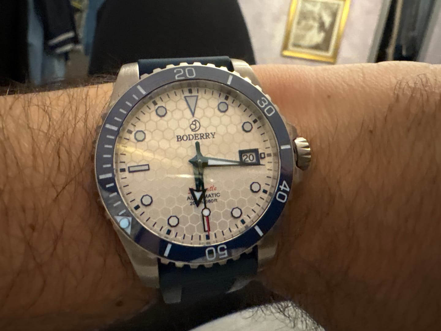 Customer photo review of SEATURTLE.OCEAN(TITANIUM) - Automatic Titanium Diver Watch | Arctic/Ti-bracelet