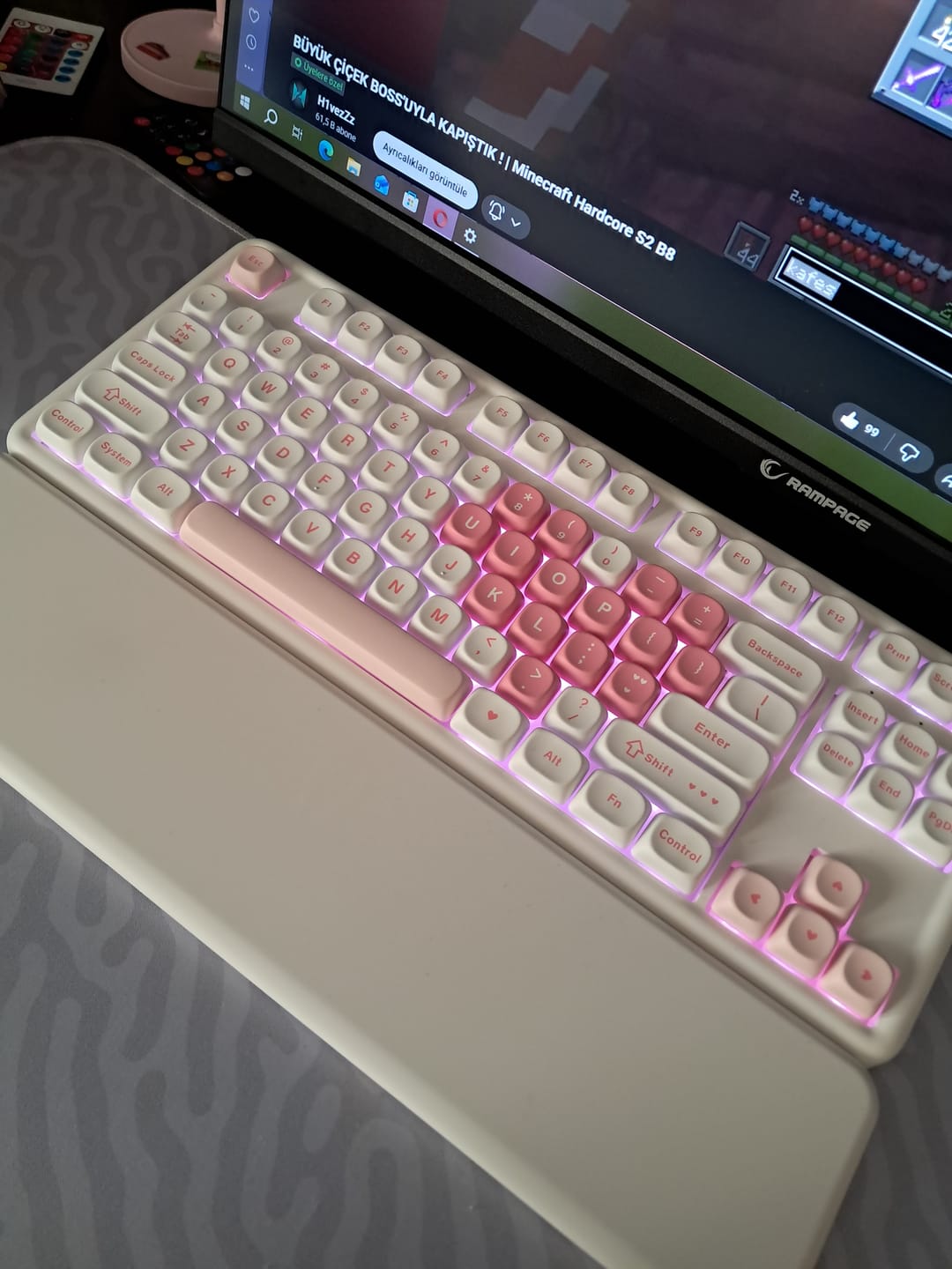 Customer photo review of YUNZII B87 Mekanik Klavye