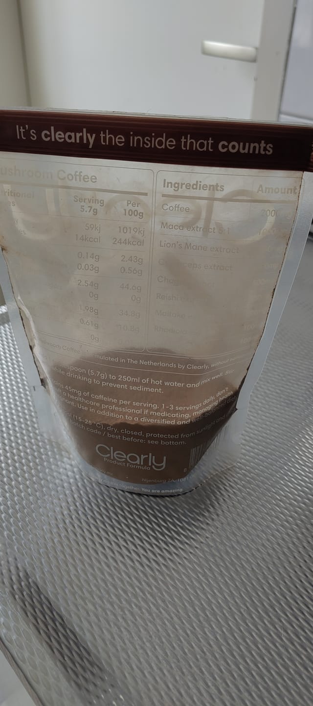 Customer photo review of Mushroom Coffee