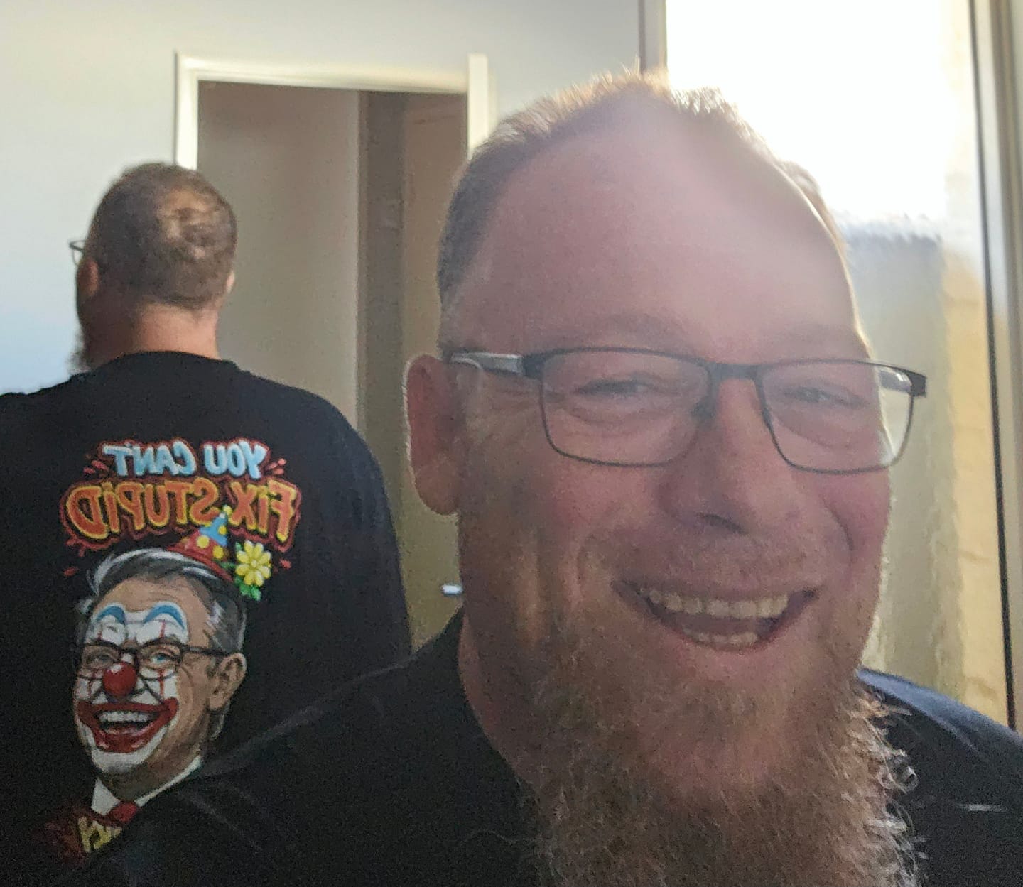 Customer photo review of Big Chocky: Clown Show Tee