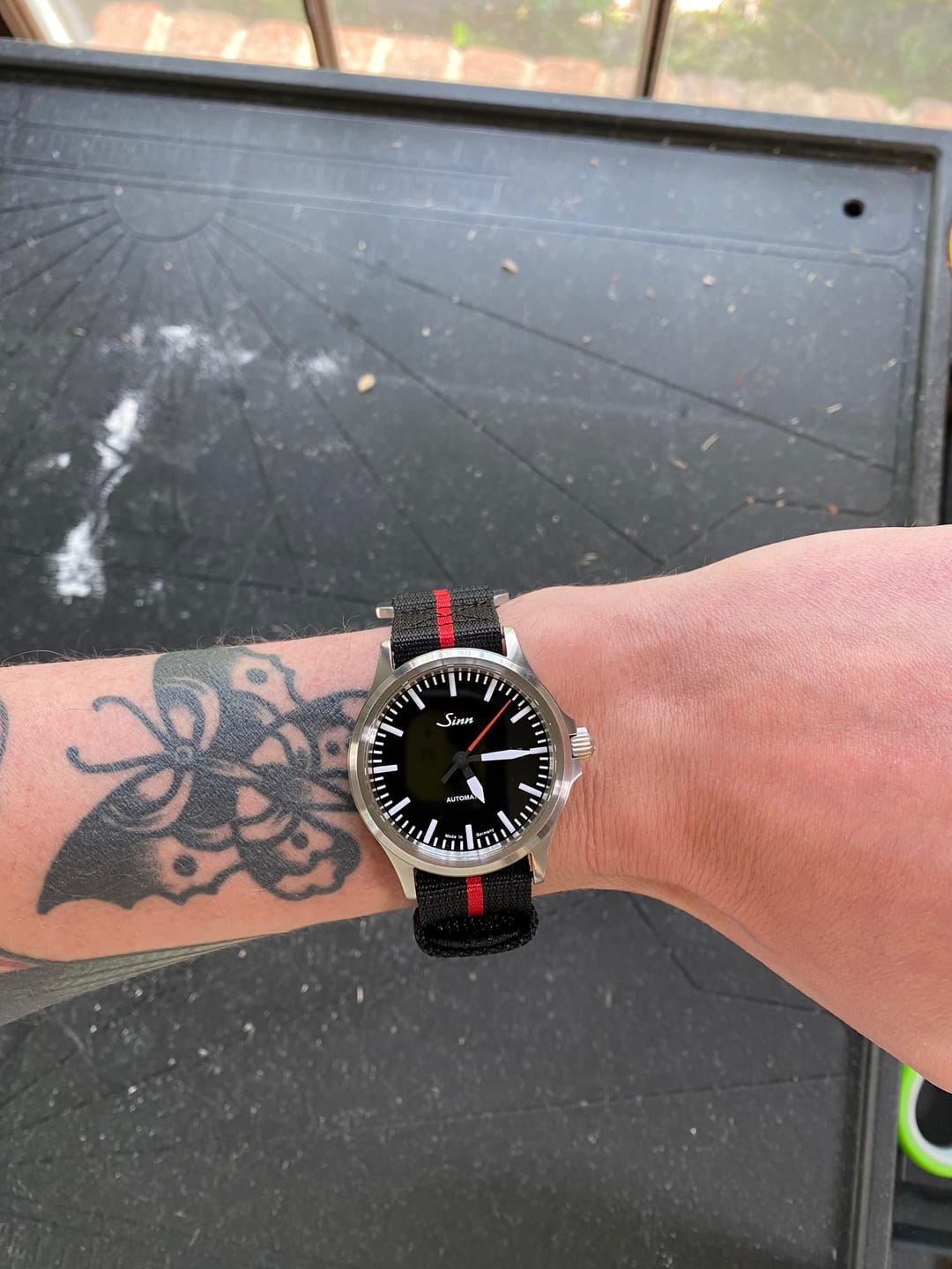 Customer photo review of Glomar Explorer - Hook & Loop Strap Striped