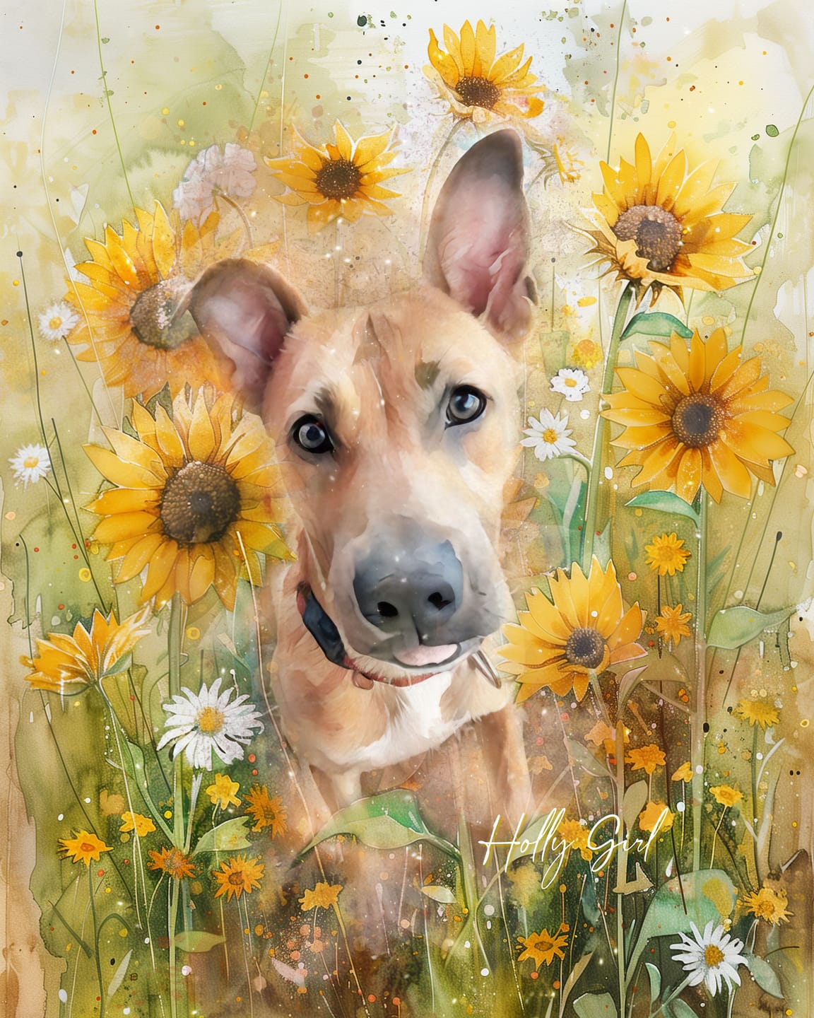Customer photo review of Custom Portrait Wall Art - BlossomTail