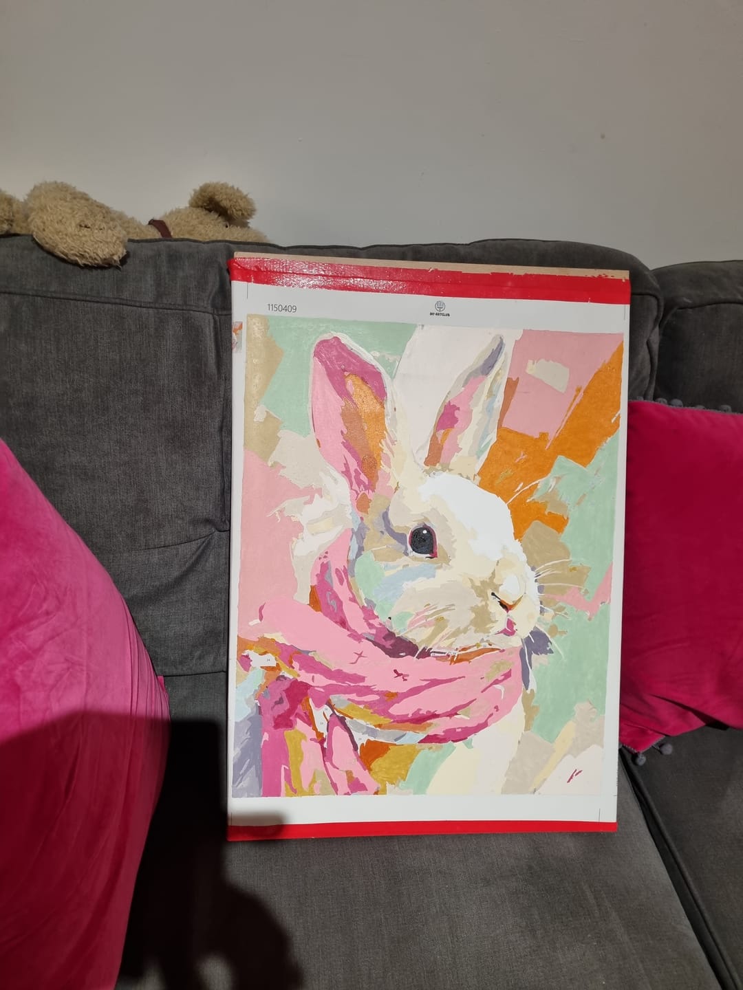 Customer photo review of Pastel bunny | Paint by Number