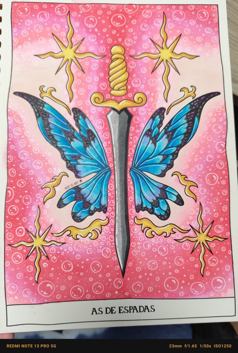 Customer photo review of TAROT PARA COLOREAR: Tomo II - Arcanos menores