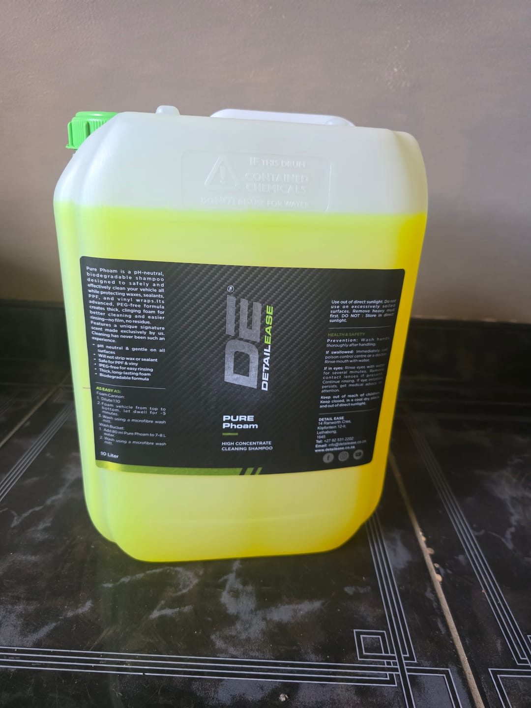Customer photo review of PURE Phoam - High Concentrate Cleaning Shampoo