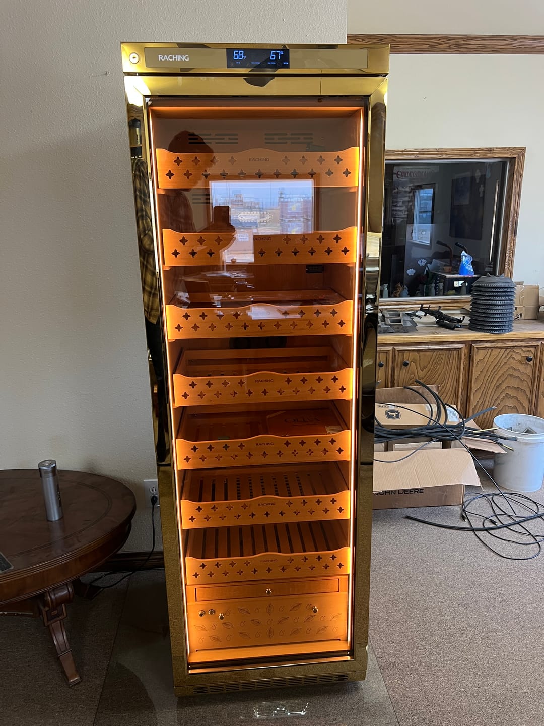 Customer photo review of Raching MON3800A Electric Humidor | Holds 1,500 Cigars