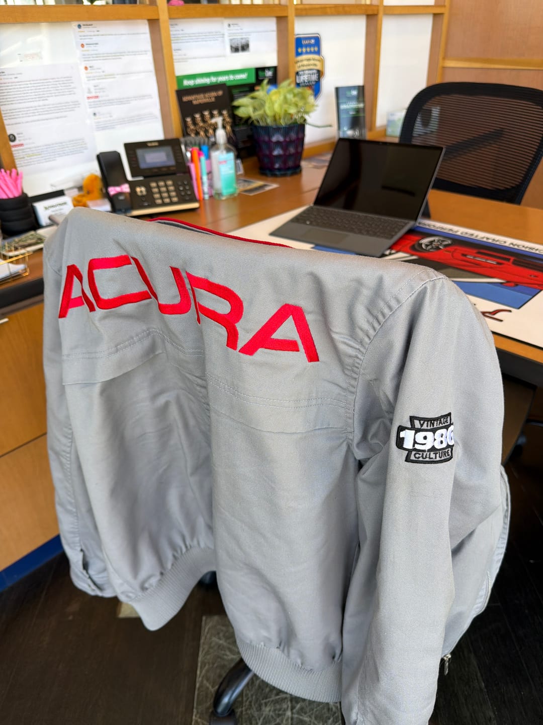 Customer photo review of 1986 Vintage Acura Twill Jacket