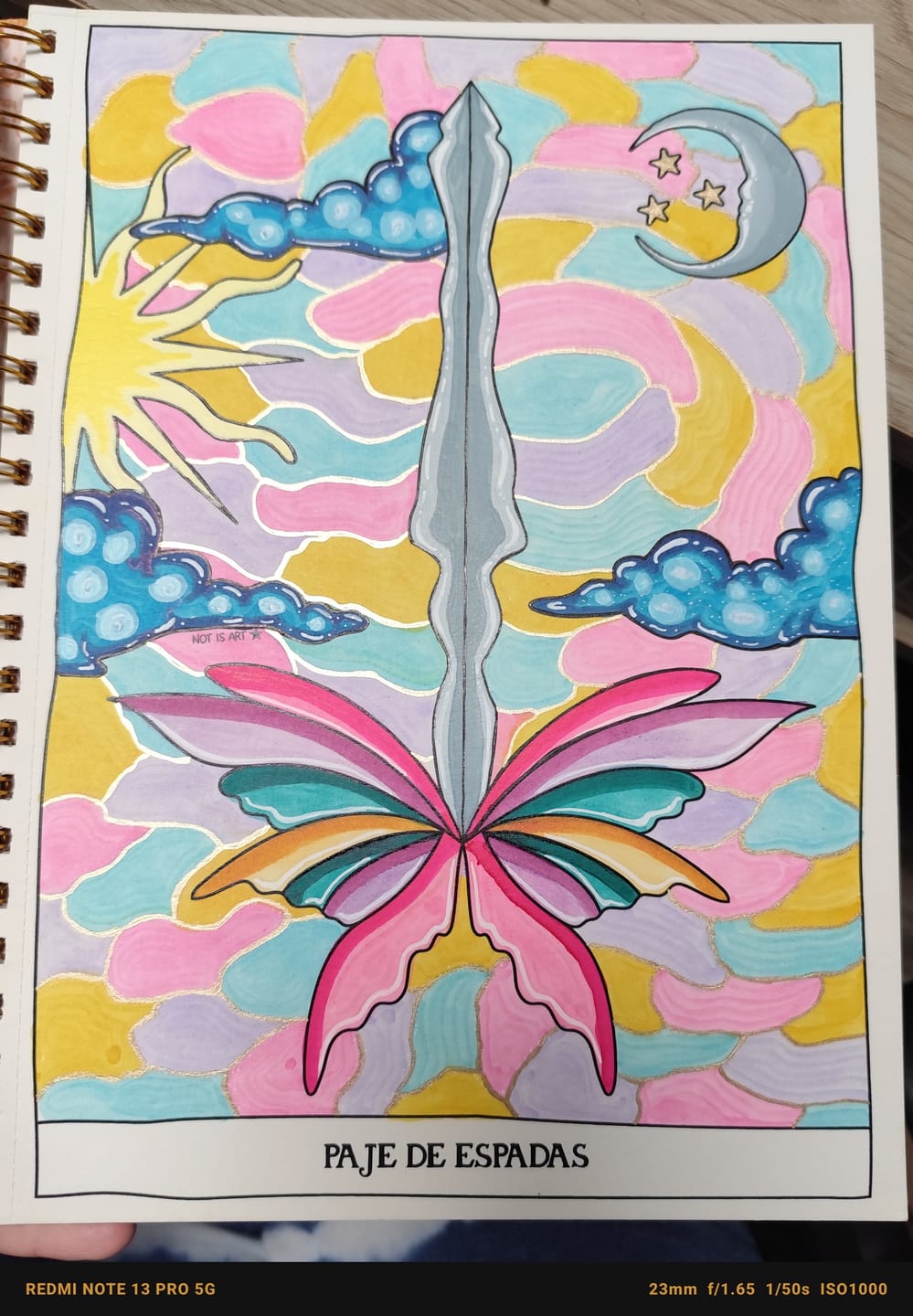Customer photo review of TAROT PARA COLOREAR: Tomo II - Arcanos menores