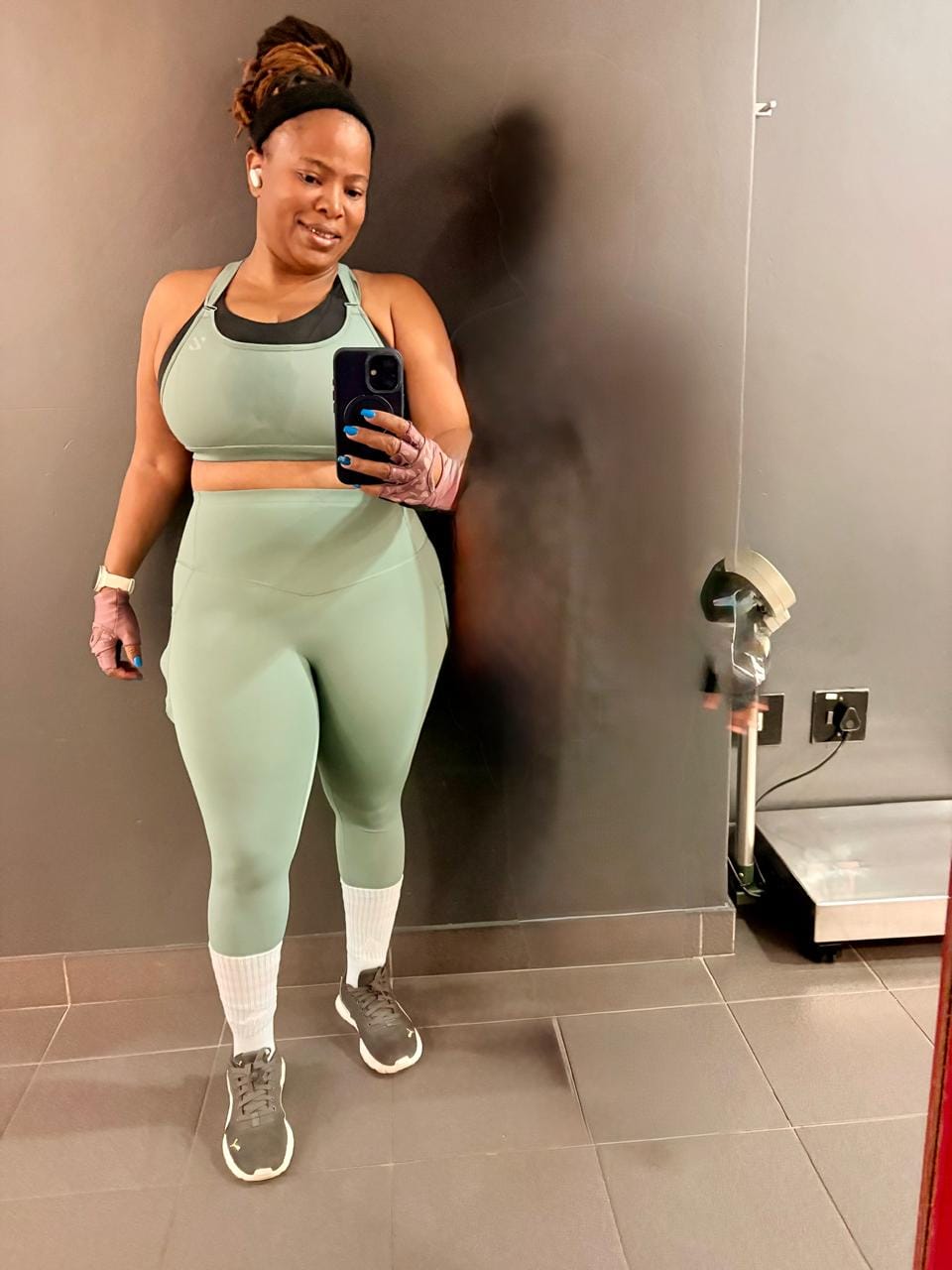 Customer photo review of Support & Sculpt Workout Set Plus Size Activewear
