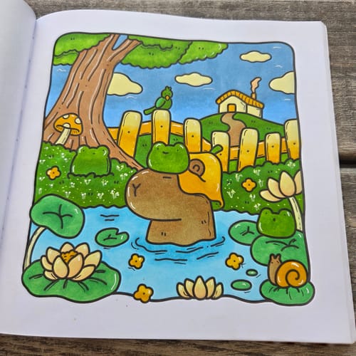 Customer photo review of Ohuhu Honolulu 120 Colors Dual Tips Alcohol Art Marker