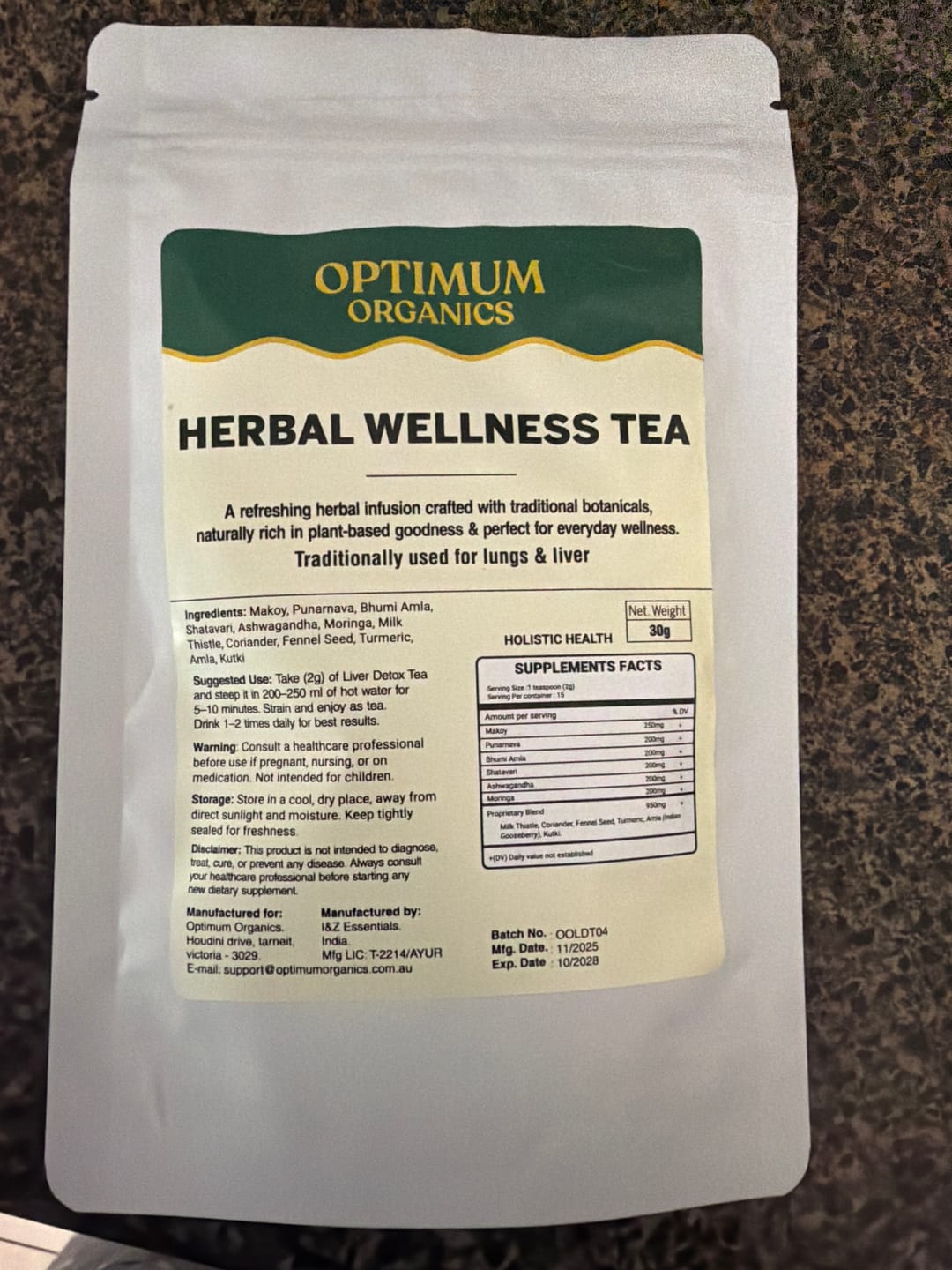 Customer photo review of Liver Detox Tea | 30Days