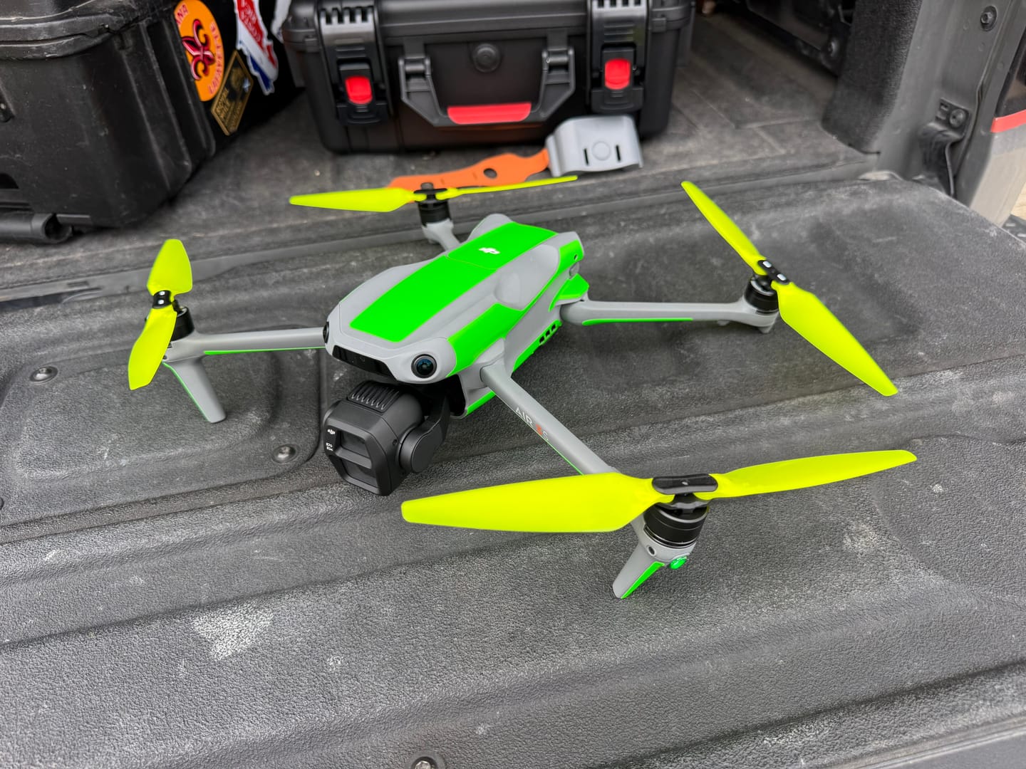 Customer photo review of DJI Air 3 STEALTH Upgrade Propellers - x4 Red