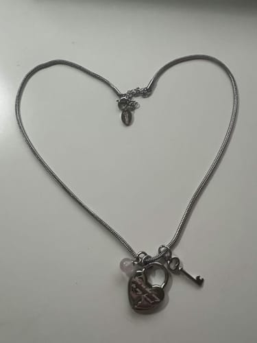 Customer photo review of The Way To My Heart Charm Necklace