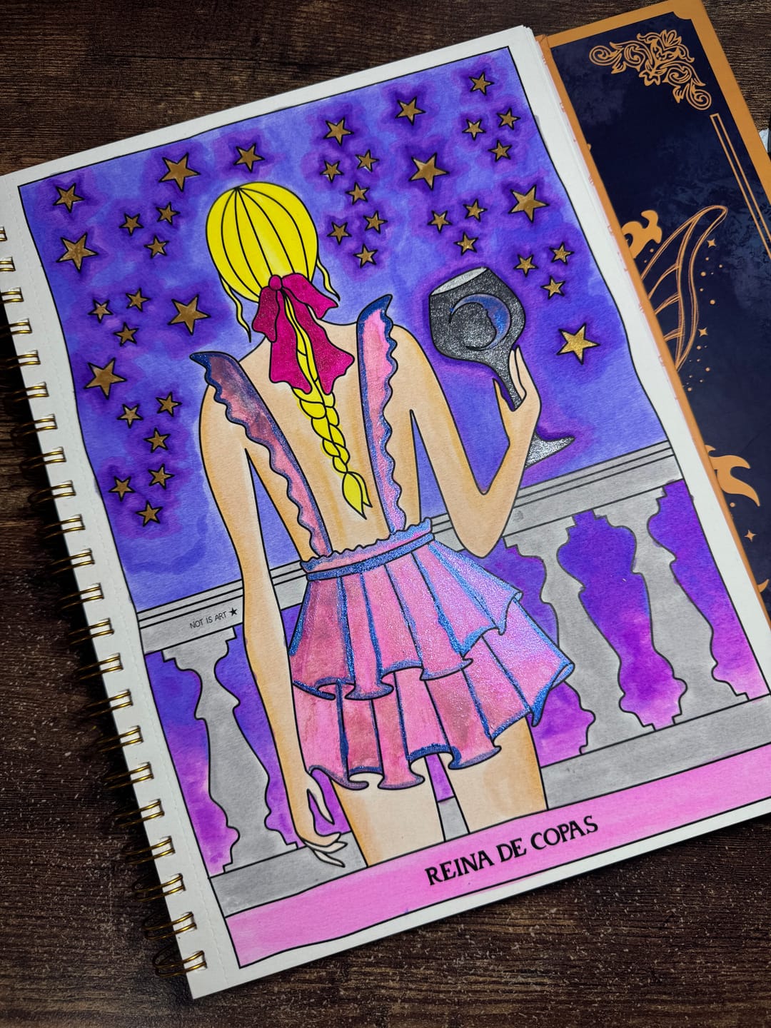 Customer photo review of TAROT PARA COLOREAR: Tomo II - Arcanos menores