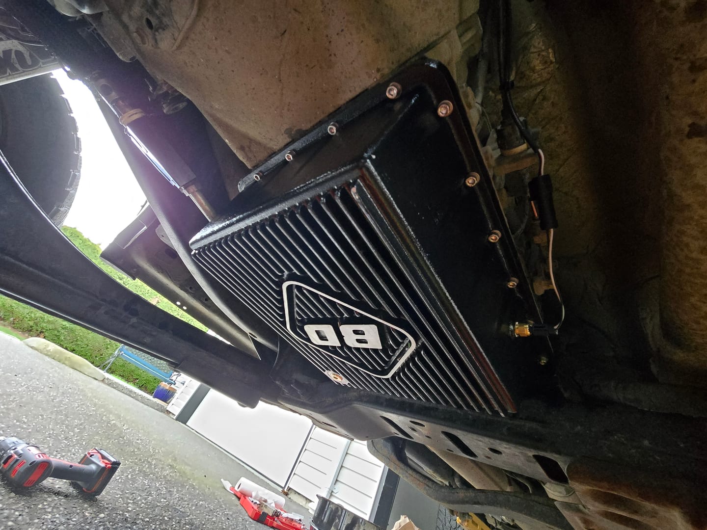 Customer photo review of 2013-2024 Cummins Aisin Deep Sump Transmission Pan (1061535)