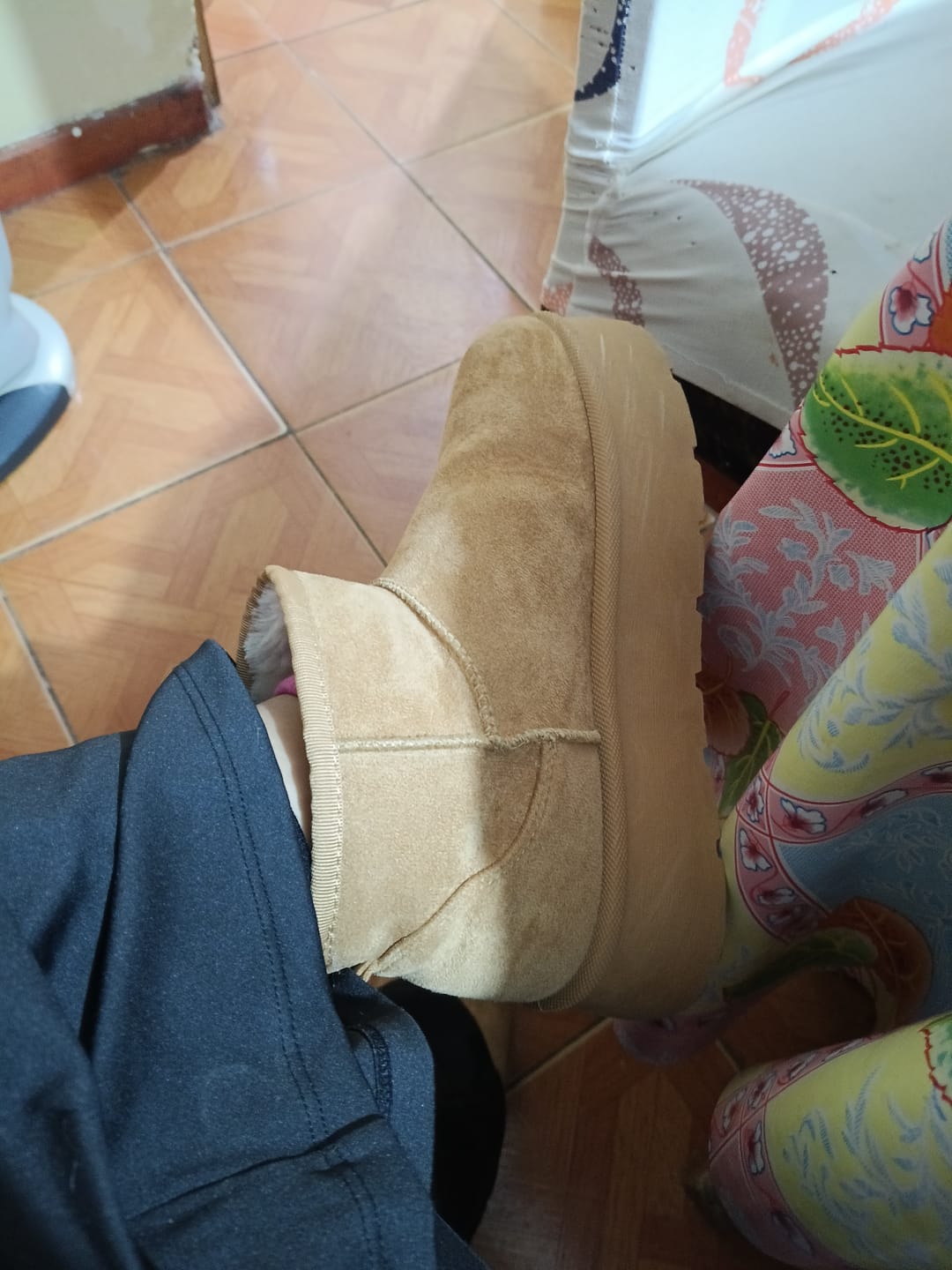 Customer photo review of Botín Camel Mujer 48111