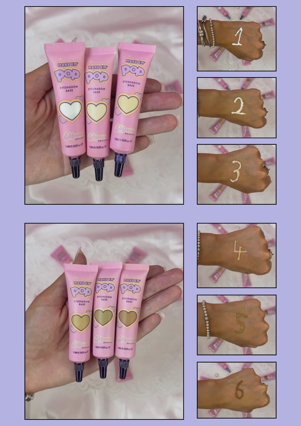 Customer photo review of Maea Beauty Make Em Pop! Eyeshadow Base