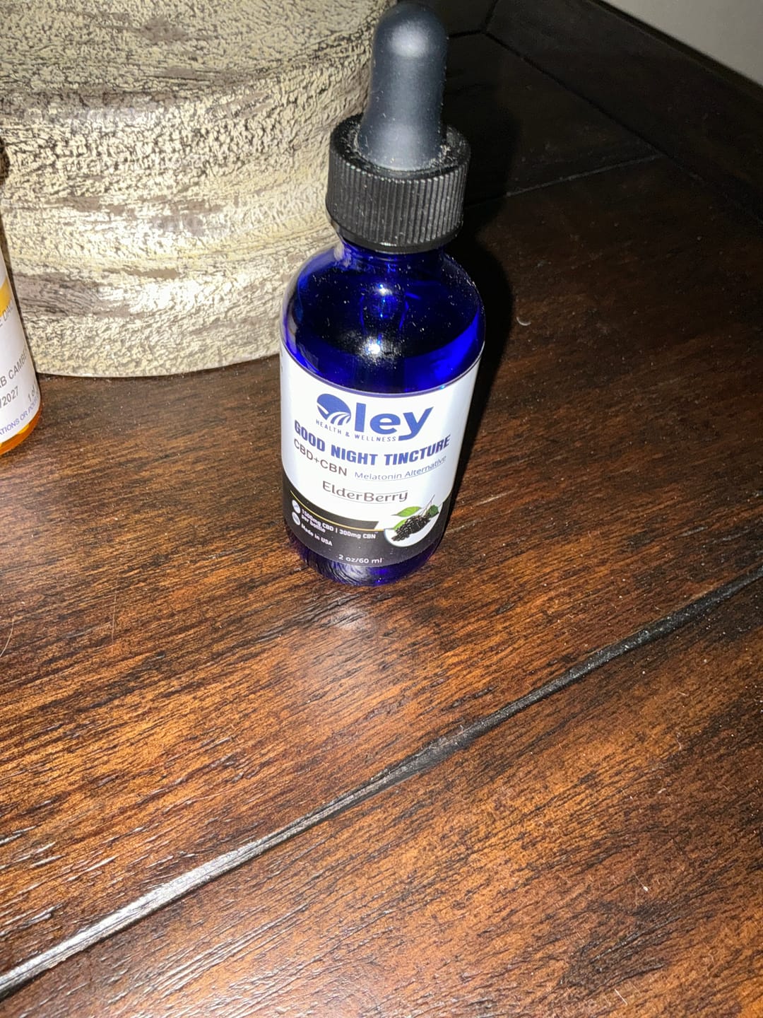 Customer photo review of Good Night Tincture for Sleep - CBD + CBN w/ ElderBerry