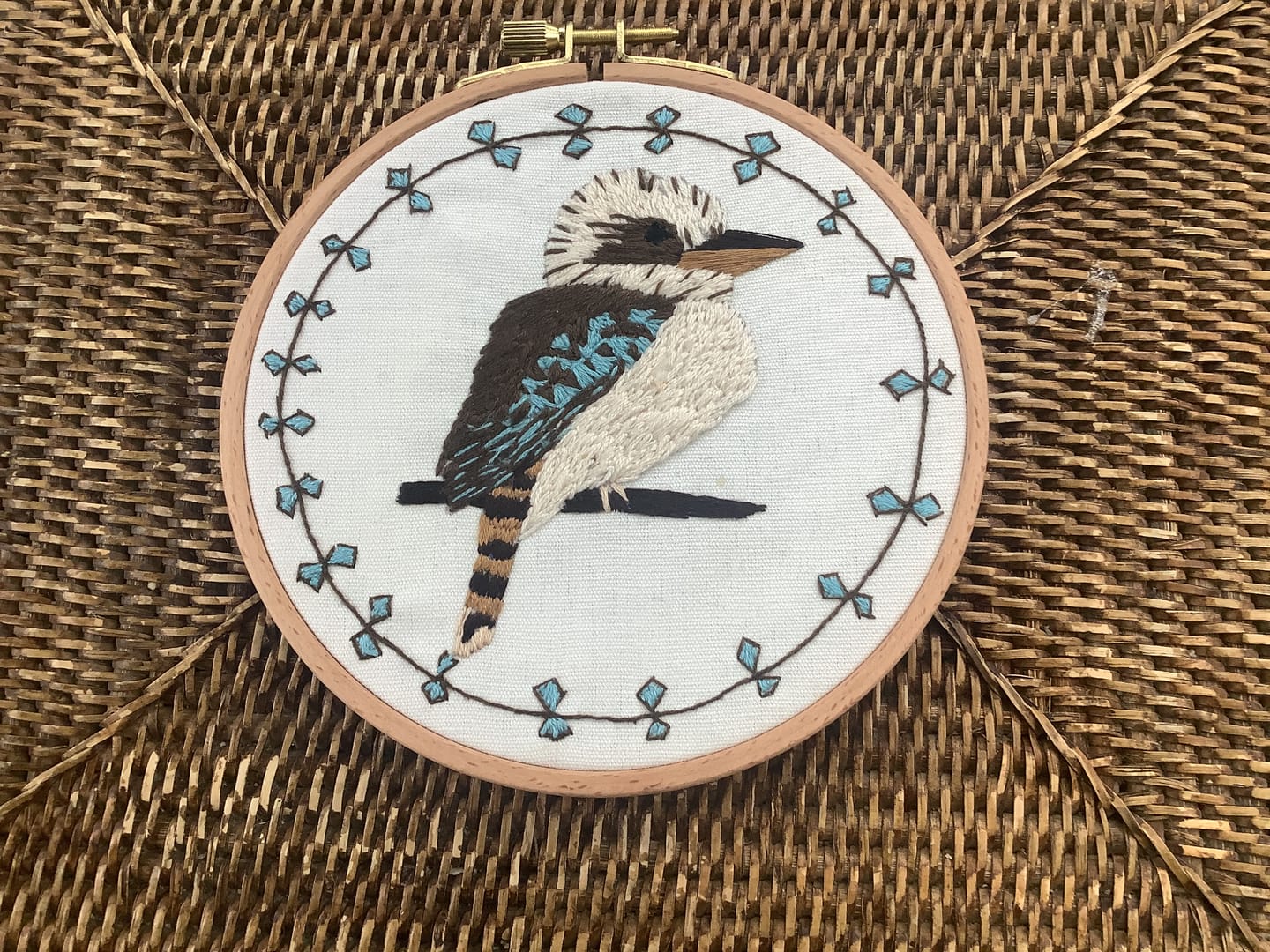 Customer photo review of Kookaburra Embroidery Kit