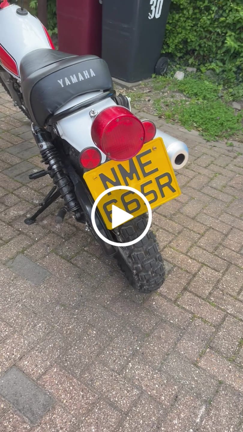Customer video review of Metal Pressed Motorcycle Number Plate – 9 x 7 Inches