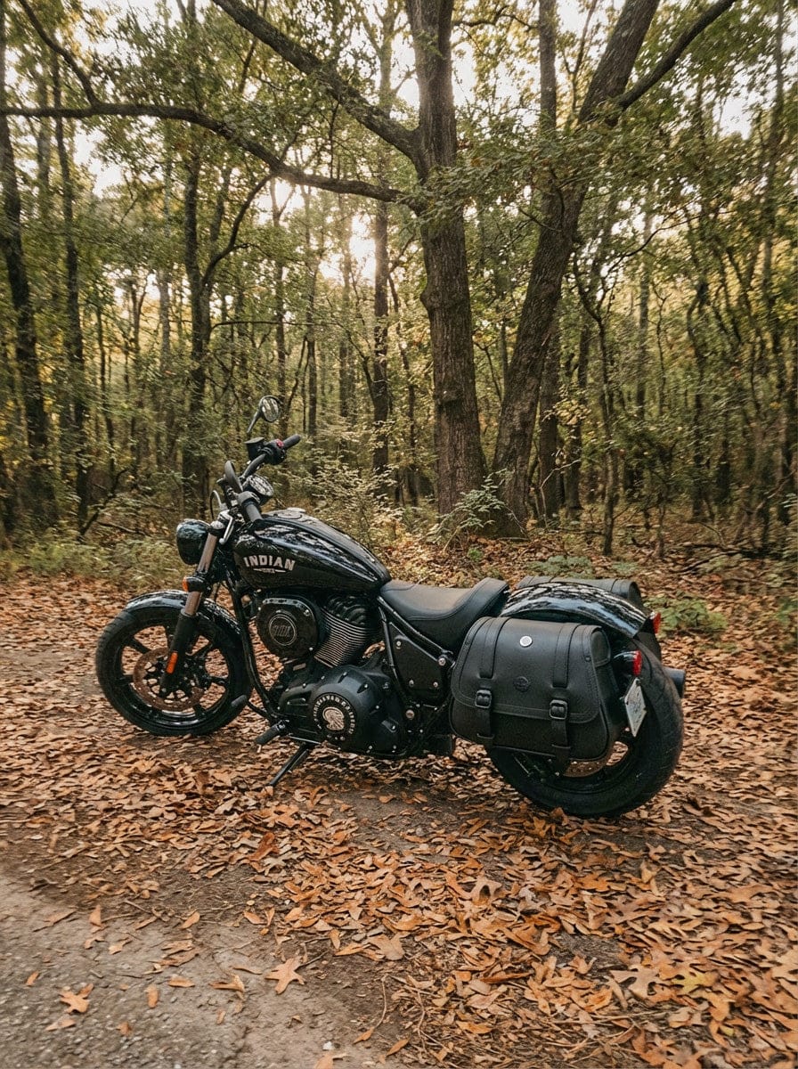 Customer photo review of 25L - SpiritBlade Large Indian Chief Leather Motorcycle Saddlebags