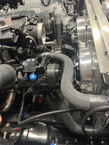 Customer photo review of Upper & Lower Radiator Hose Skin Kit -Carbon Fiber/Kevlar