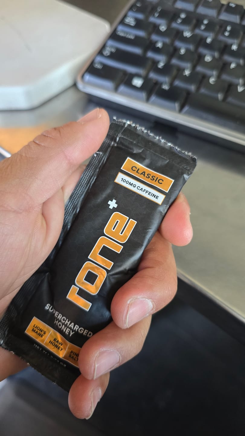 Customer photo review of 100mg Caffeine - Classic - SuperCharged Honey (20-Pack)