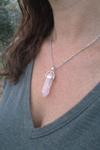 Customer photo review of Collana con cristallo Aura™