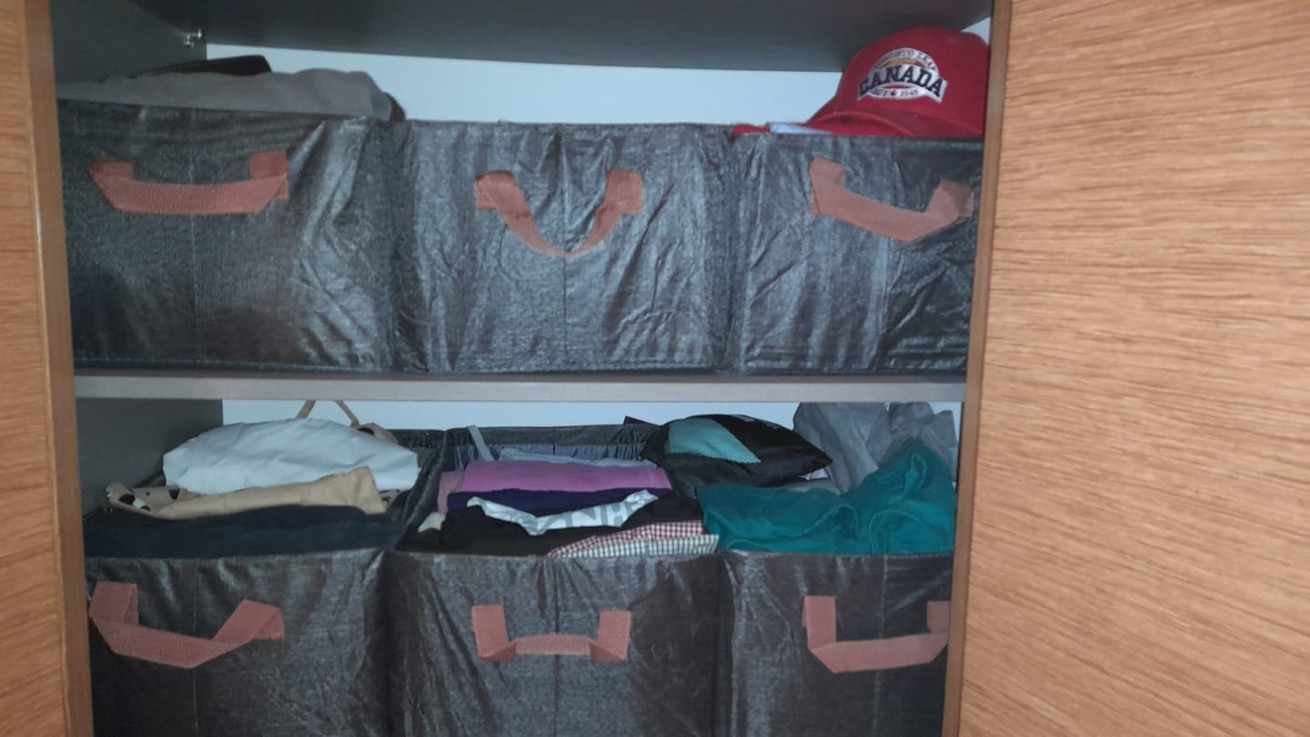 Customer photo review of Organizador de Ropa Plegable | Pack 4 Unidades