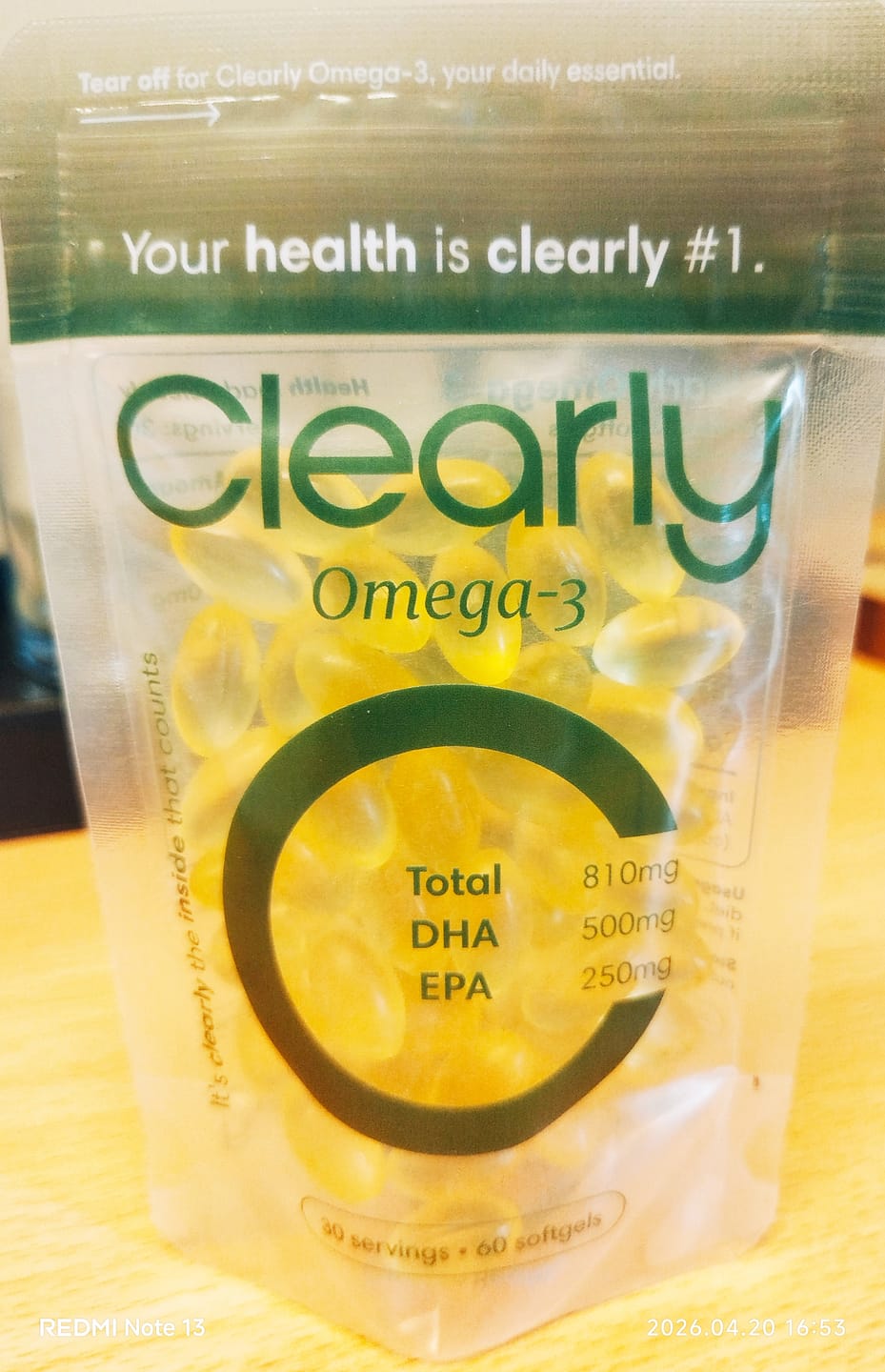 Customer photo review of Omega-3