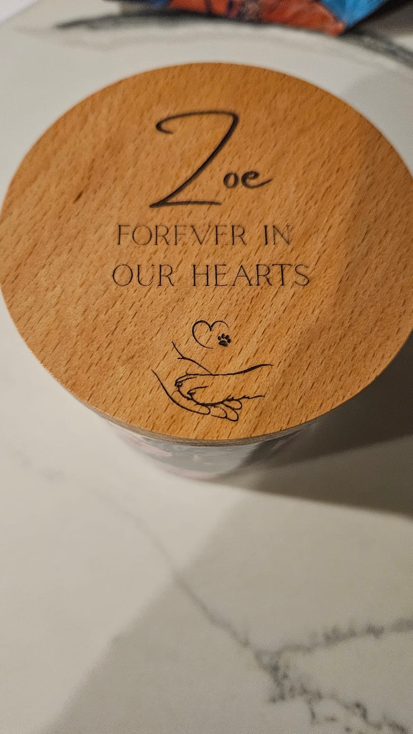 Customer photo review of Custom Candle Lid