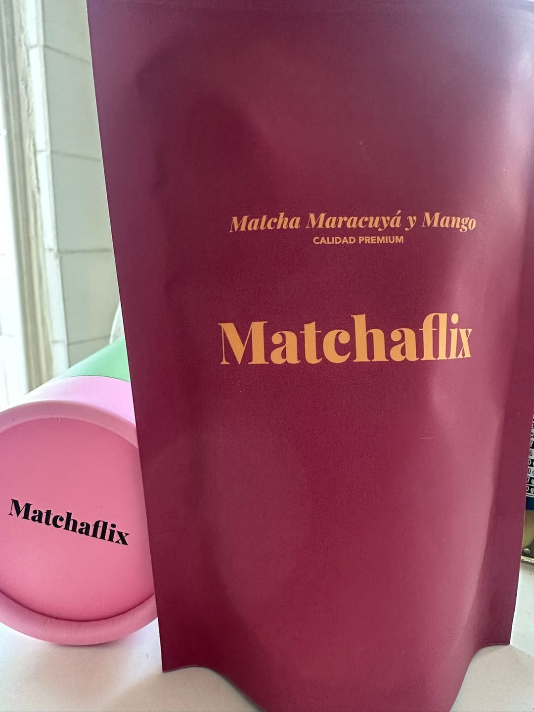 Customer photo review of Té Matcha Premium Maracuyá y Mango