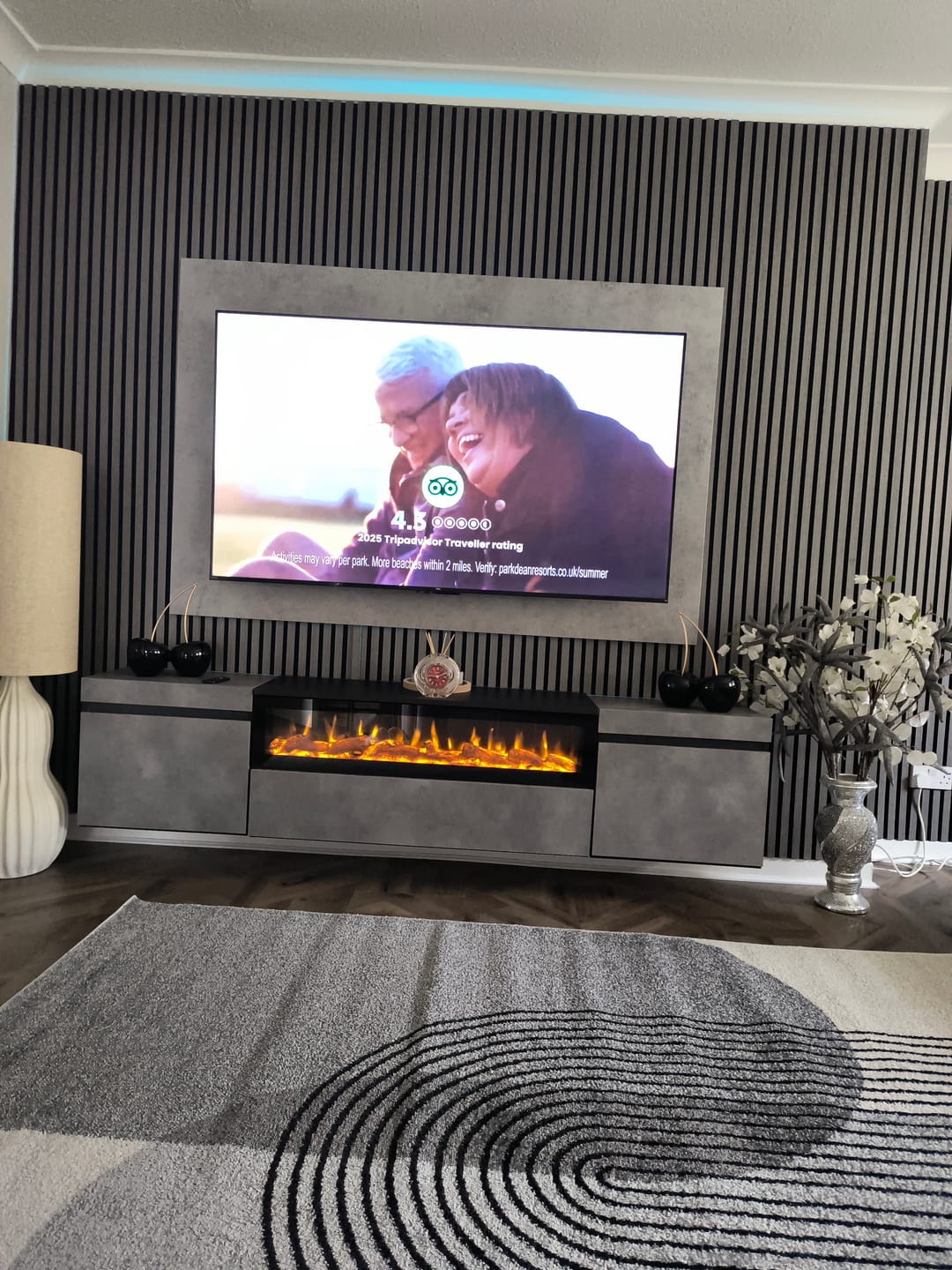 Customer photo review of Premium Acoustic Wall Panels - Light Grey