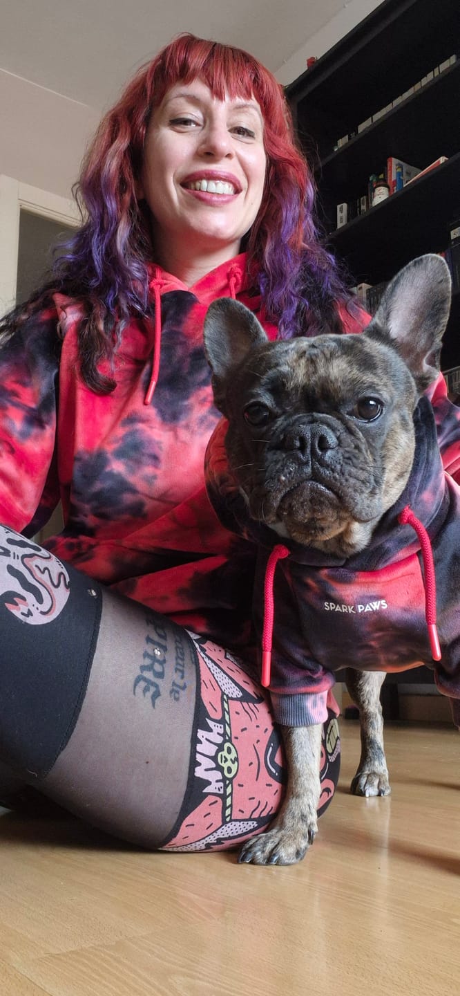 Customer photo review of Velvet Dog Hoodies