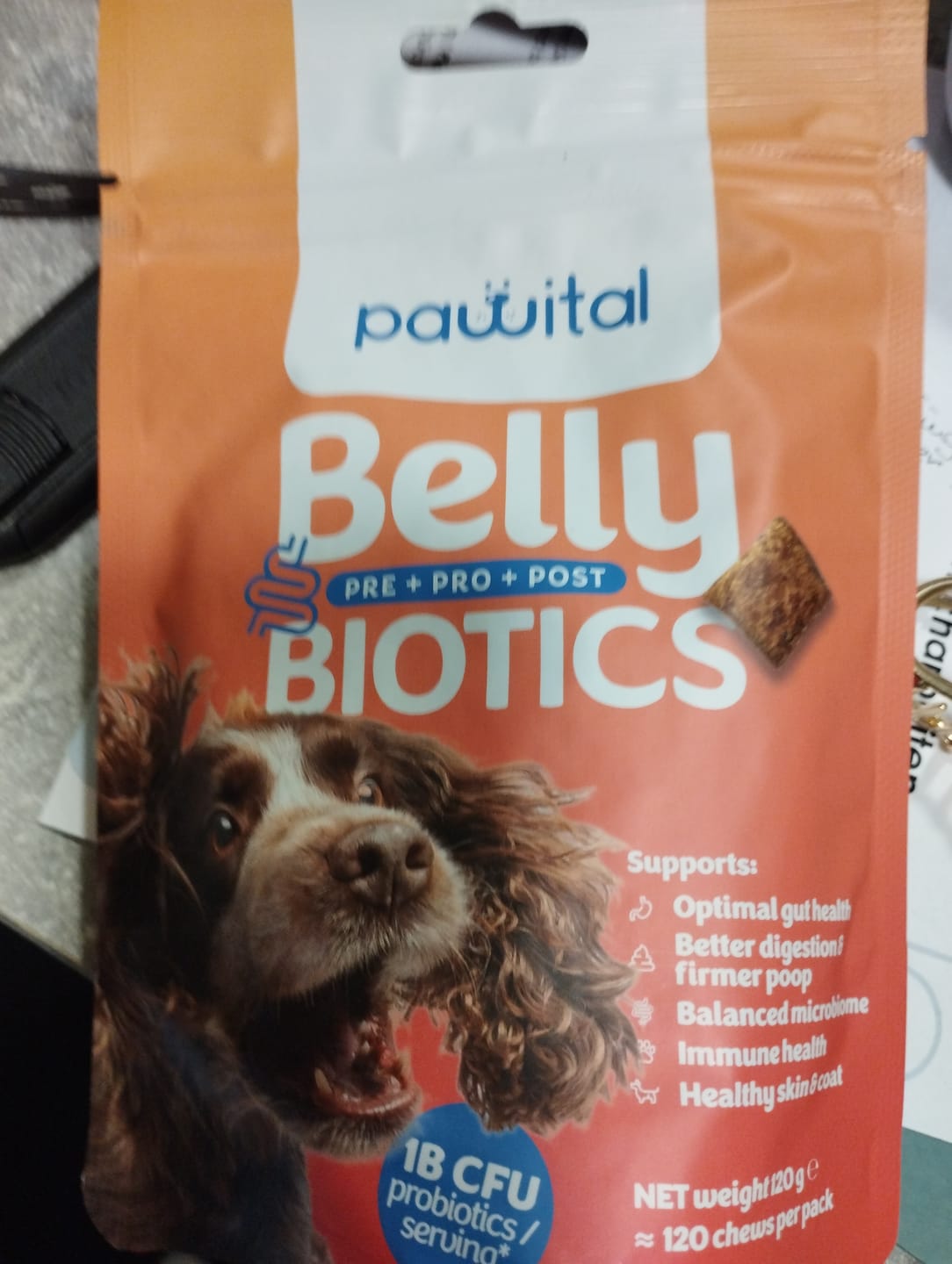 Customer photo review of Belly Biotics (360 treats)