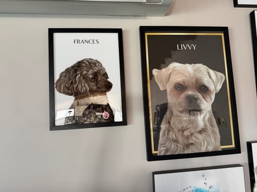 Customer photo review of Custom Pet Portrait