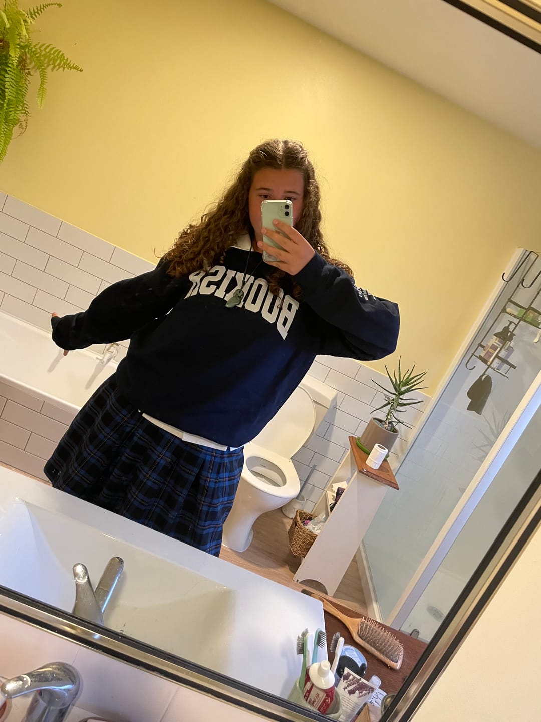 Customer photo review of Custom Sleeve Book Sweatshirt | Personalized Bookish Gift