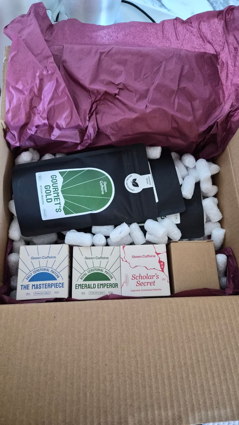 Customer photo review of Gourmet's Gold — Premium Matcha for Daily Lattes