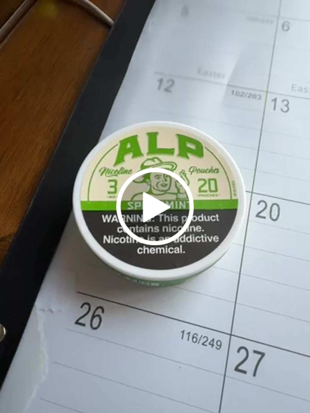 Customer video review of Spearmint Nicotine Pouches