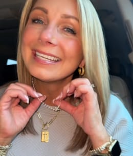 Customer photo review of Collar de la perla eterna