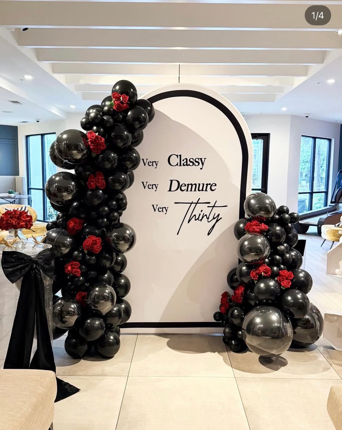 Customer photo review of Customization Birthday Wedding Baby Shower Bridal Decade Party Arch Backdrop Wall Cloth Cover