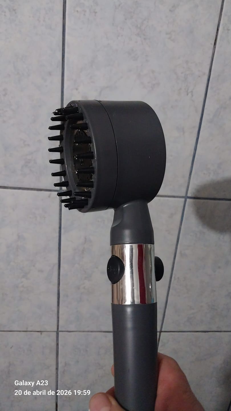 Customer photo review of Ducha 4 en 1 de Alta Presión con Filtro y Botón Stop (KIT COMPLETO)
