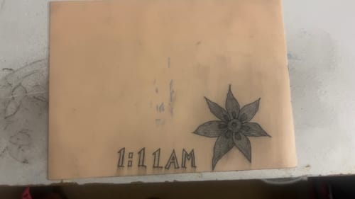 Customer photo review of Tattoo Kit - Neebol PX02 Wileless Tattoo Pen Starter Kit with Stencil Gel