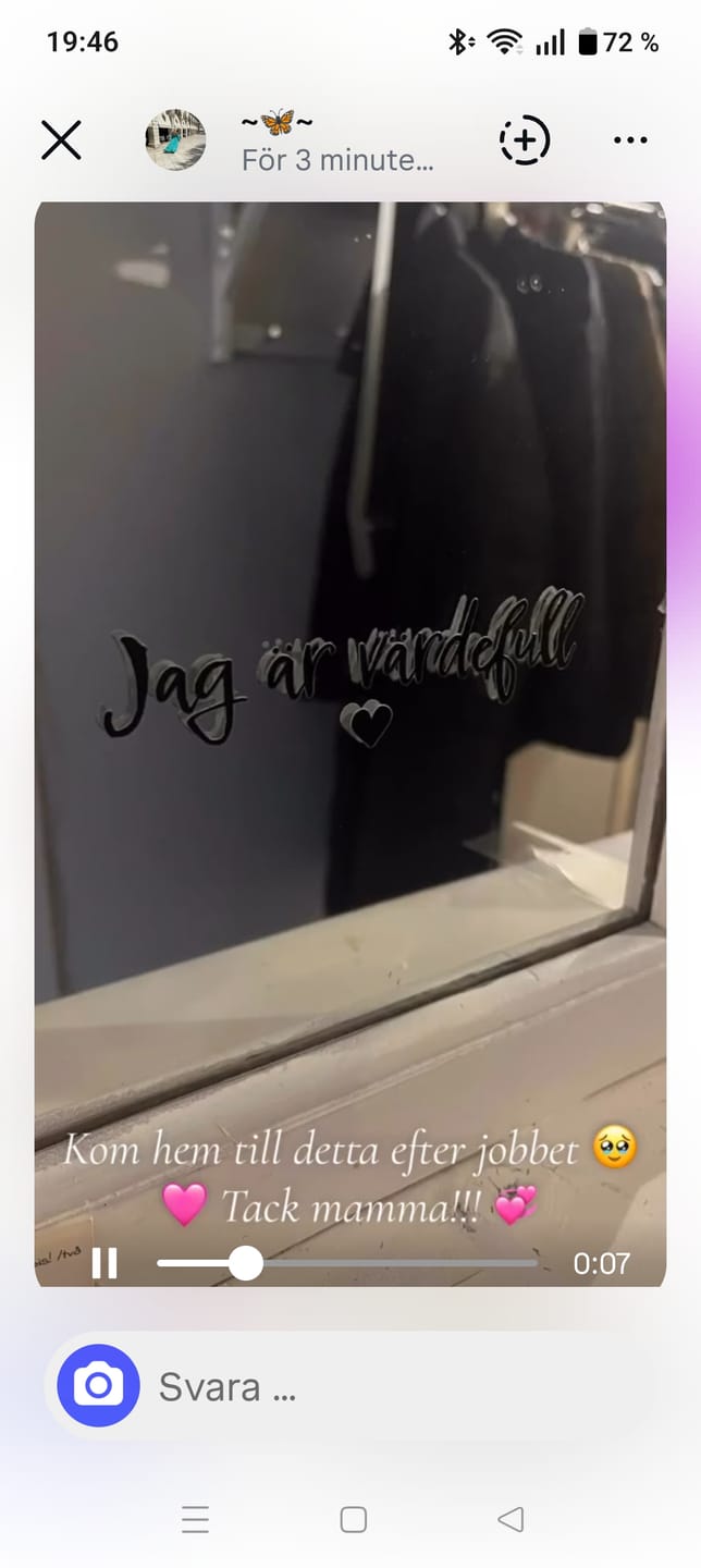 Customer photo review of Jag är värdefull