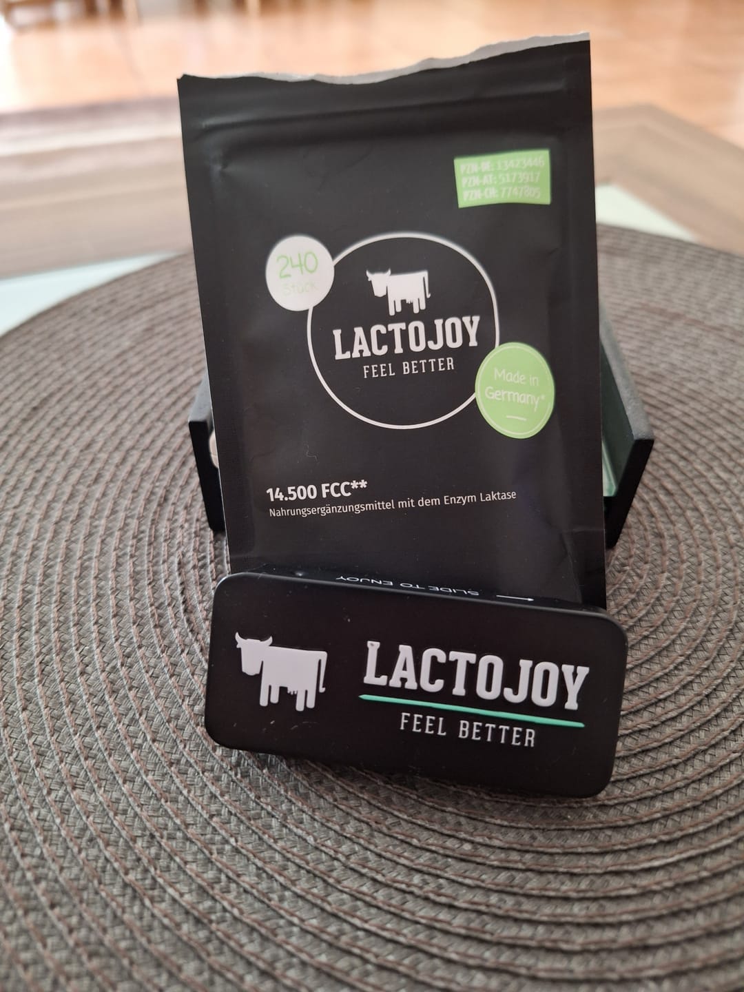 Customer photo review of LactoJoy Laktase Tabletten - 14.500 FCC - 240 Nachfüllpackung