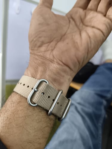 Customer photo review of 22mm Wide Nylon Strap
