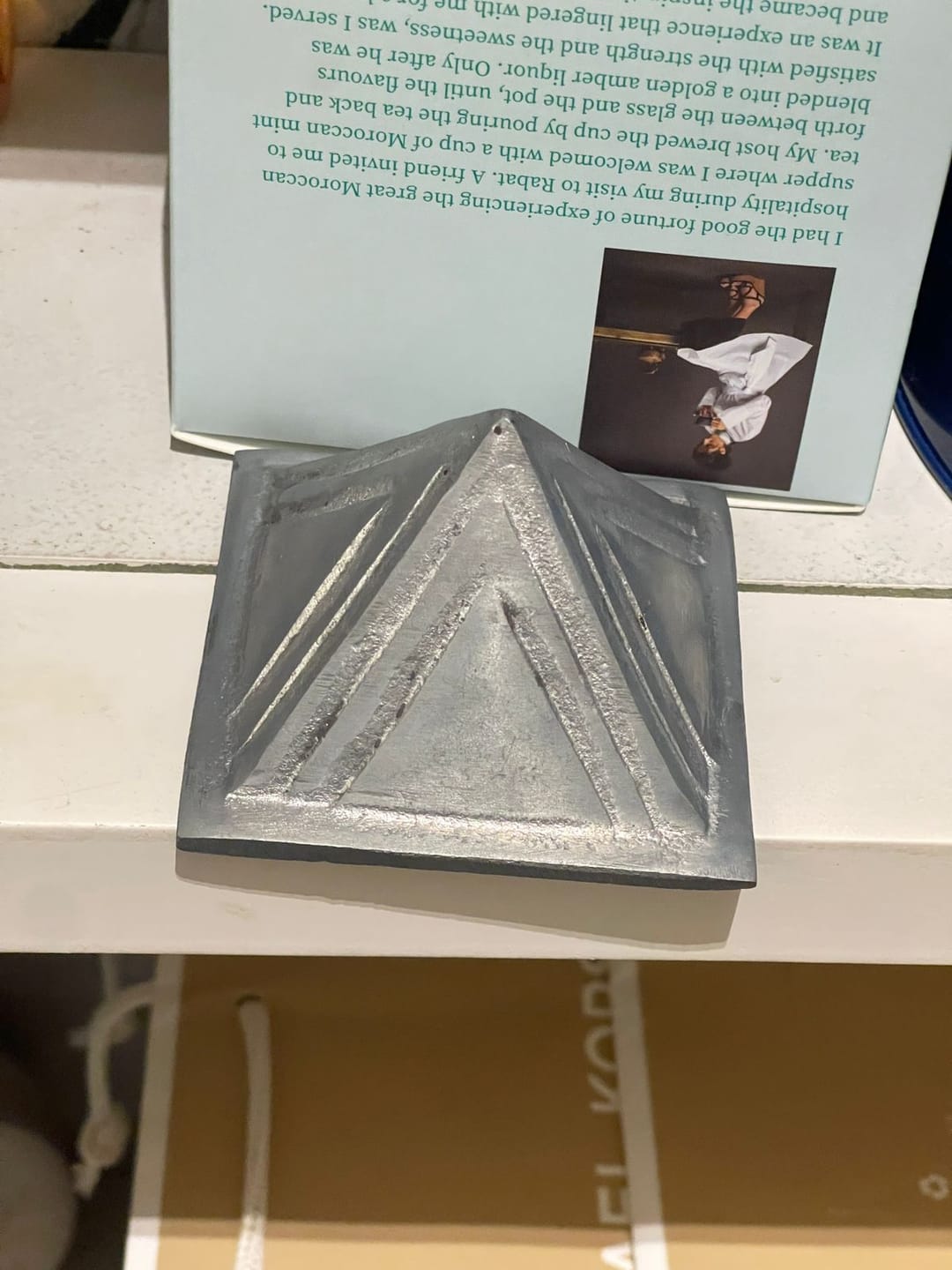 Customer photo review of 2-Layer Aluminium Pyramid Vastu Remedy for Health, Wealth and Positive Energy Balance for Home Entrance, Main Door and Kitchen Placement | 7.6 cm | 110 g