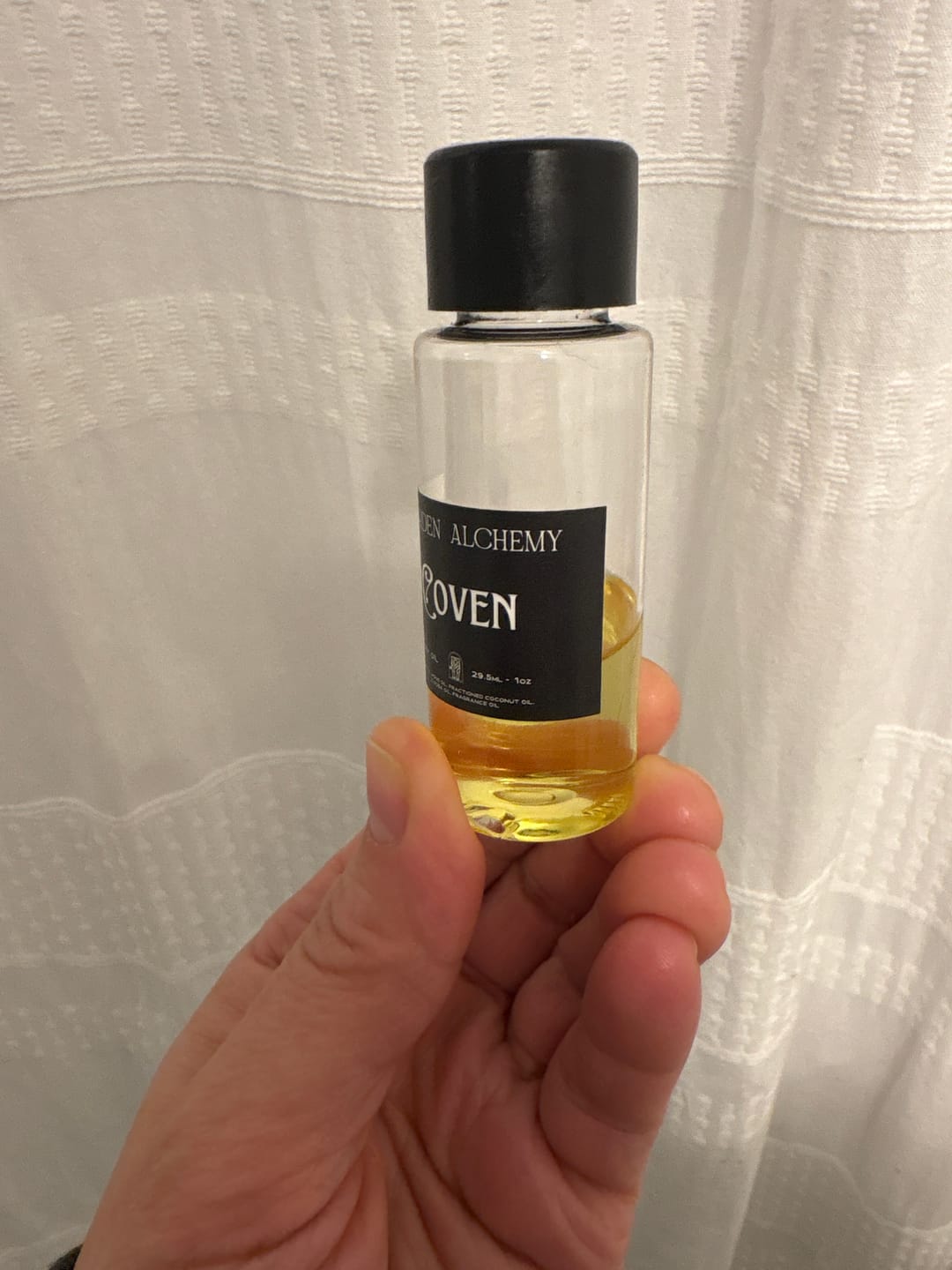 Customer photo review of COVEN BODY OIL