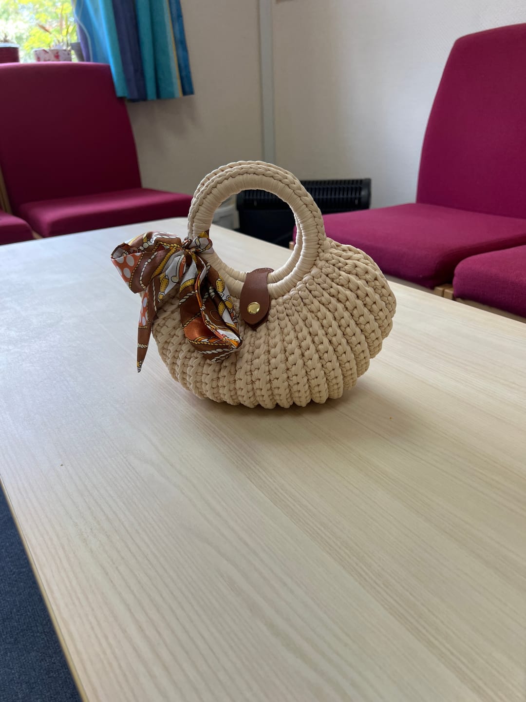 Customer photo review of CrochetPark™ Shell crochet Handbag DIY Kit
