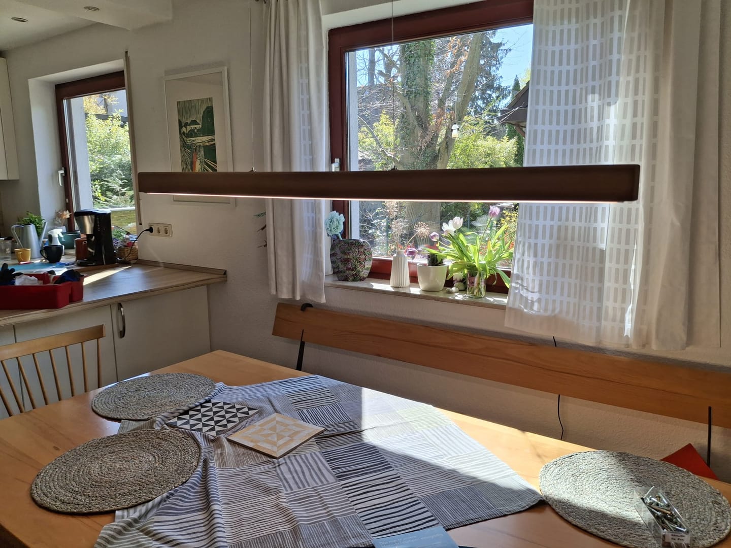 Customer photo review of Designer Pendelleuchte aus Massivholz, LED-Pendelleuchte - Tara
